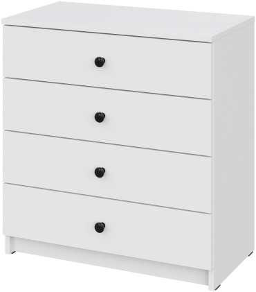 Комод ModiHome 9086, 68.2x37.5x71.9 см, белый