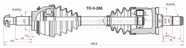 SAT привод колеса в сборе TO-5-265