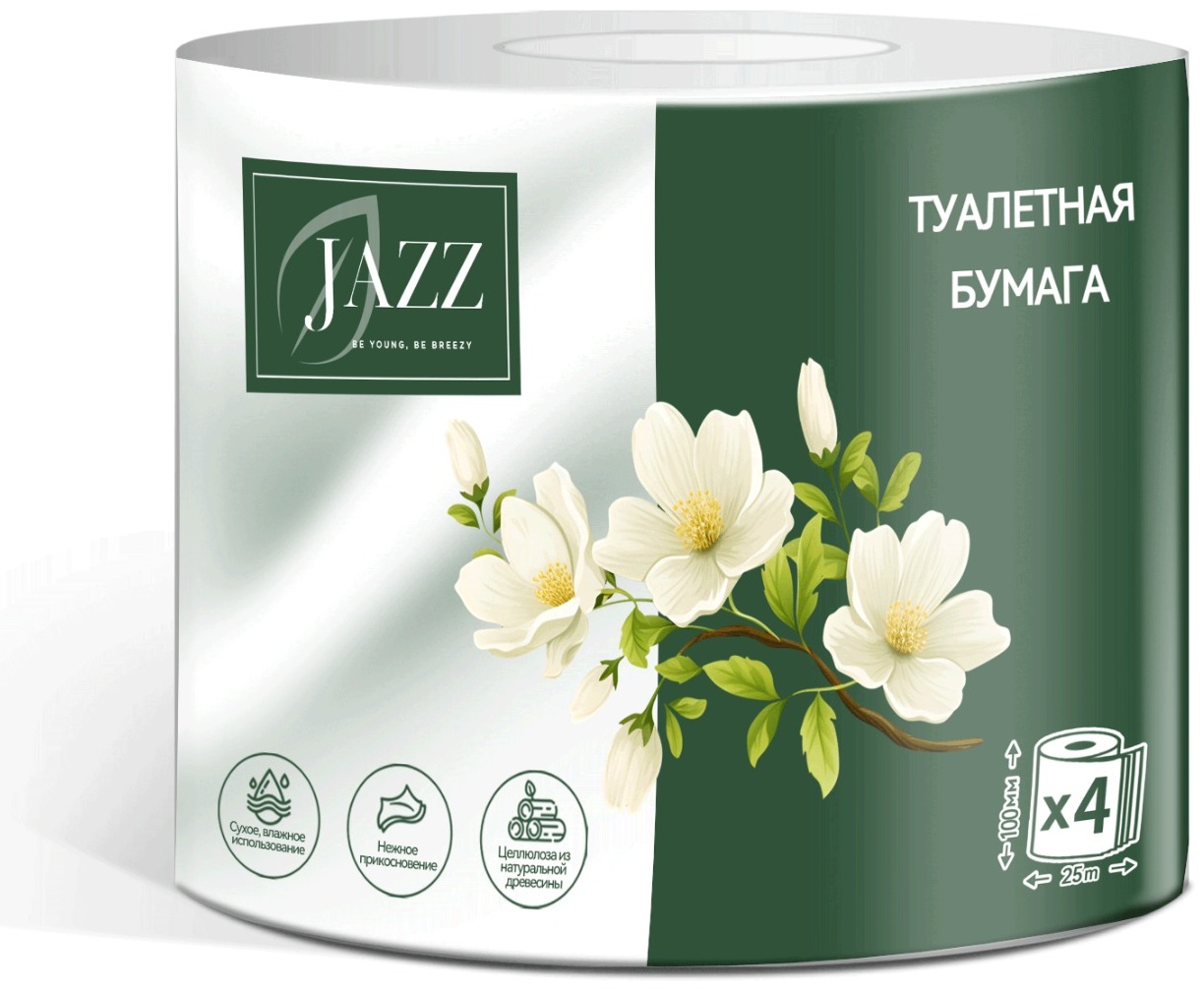 JAZZ туалетная бумага 6-слойный 12 шт, первичная целлюлоза