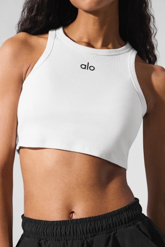 Топ Alo yoga белый