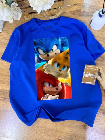 Футболка Соник Sonic TMH_TREND.KZ синий