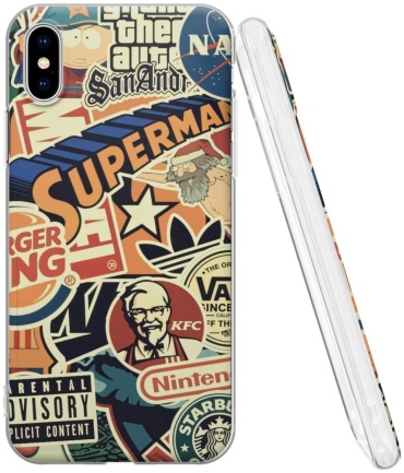 Чехол Mcover для Apple iPhone X, iPhone Xs рисунок