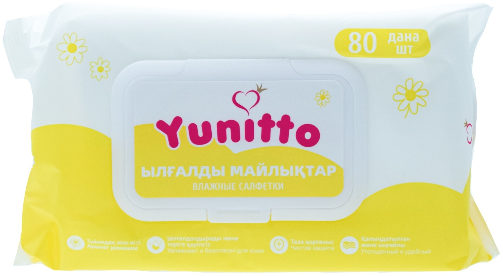 Влажные салфетки Yunitto Yunitto ромашка 80 шт