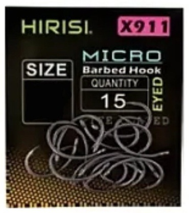 Крючок для рыбалки HIRISI X911-2 Krank карповый черный 15 шт