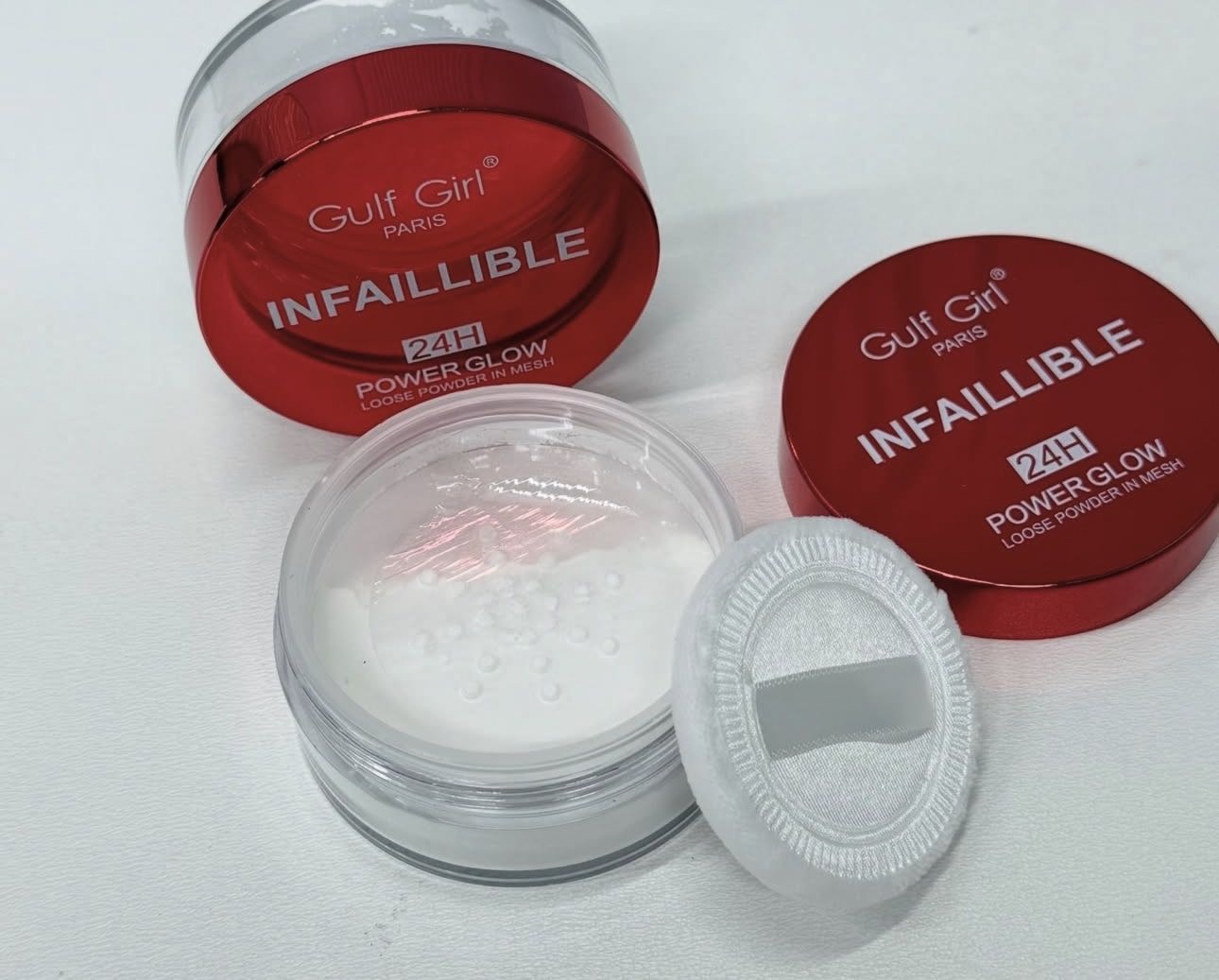 Пудра Gulf Girl Infallible 24H Power Glow Loose Powder in Mesh рассыпчатая POWER GLOW белый