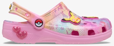 Сабо Crocs желтый, розовый