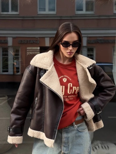 Дубленка Saint Shine коричневый