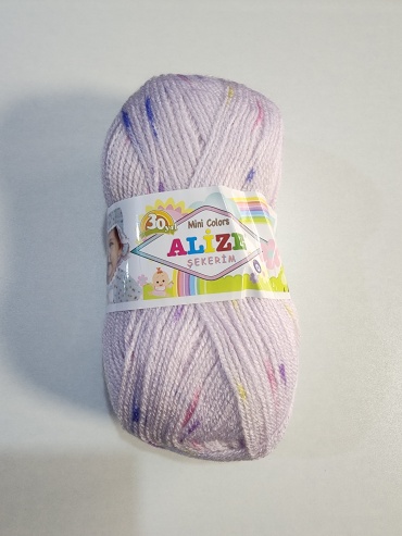 Моток Alize Mini Colors Sekerim 4000 Сиреневый крапинка 350 м 100 г