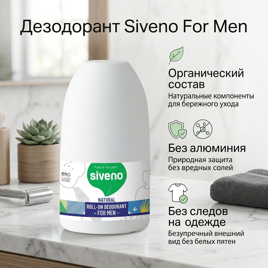 Siveno For Men дезодорант для мужчин 50 мл
