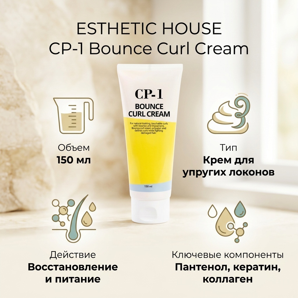 ESTHETIC HOUSE CP-1 Bounce Curl Cream крем 150 мл