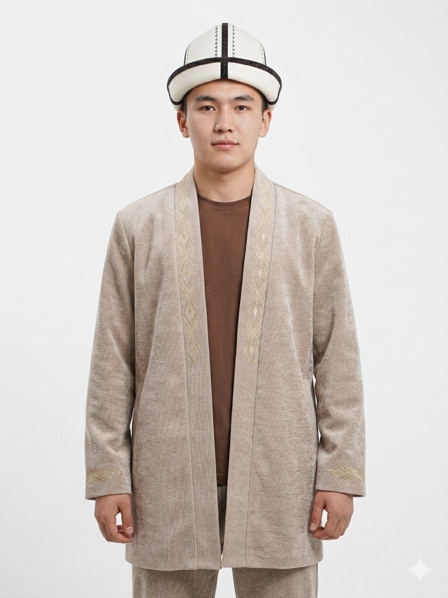 Национальный костюм BAIZHIGIT BRAND белый, бежевый