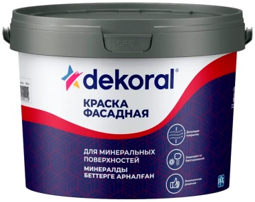Dekoral акриловая фасадная 2.5 л, белый цвет