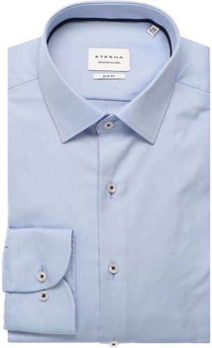 Рубашка приталенная Eterna голубой