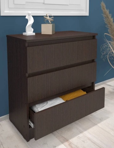 Комод Мебельная фабрика 1+1 149523821, 70x36x73 см, темно-коричневый