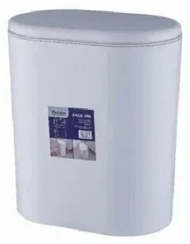 Мусорный бак POTATO P418-9W овальный, белый (4шт) - артикул K0000104595