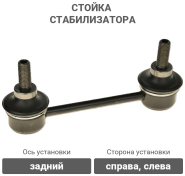 555 стойка стабилизатора SL4916
