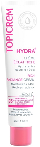 TOPICREM крем Hydra+ Rich Moisturizing Radiance для лица 40 мл