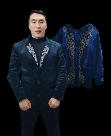 Национальный костюм черный, синий