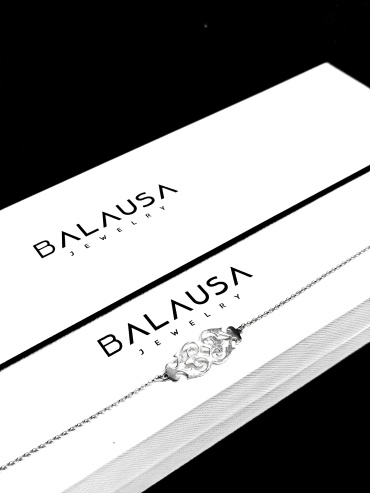 Balausa Jewelry B336 длина 19 см, вес 2.3 г серебро, плетение якорное
