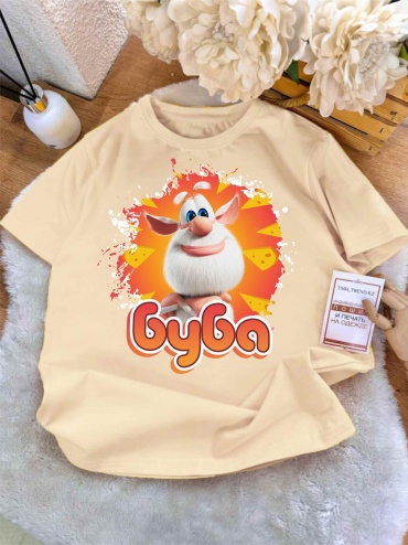 Футболка TMH_TREND.KZ Буба бежевый, желтый