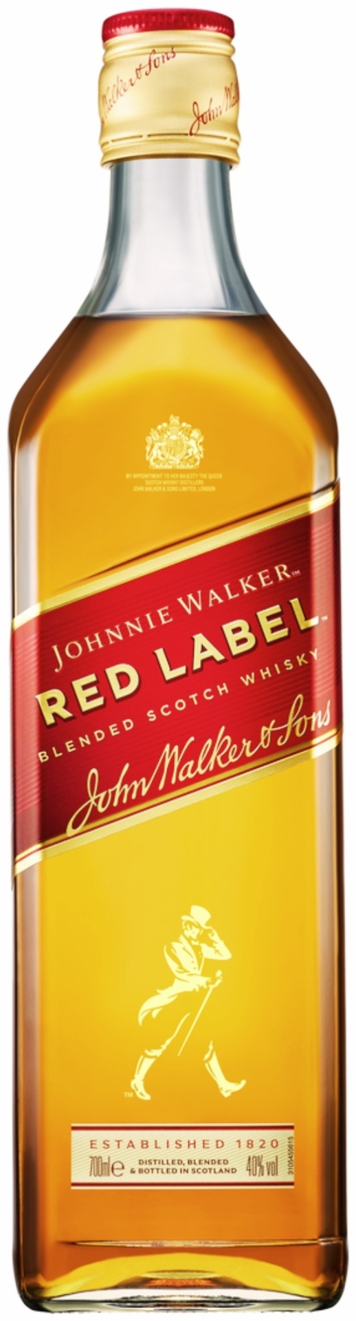Виски Johnnie Walker Red Label, купажированный солод 40% 0.7 л