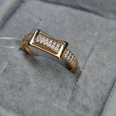 585 ЗОЛОТОЙ 15004580 размер 17 вес 2.03 г золото, фианит
