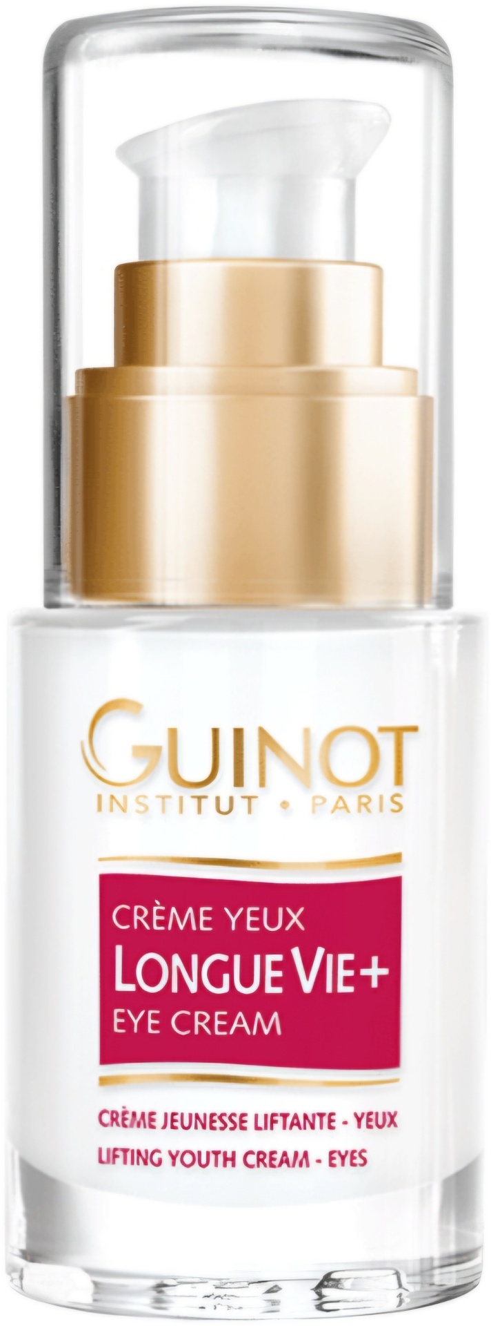 Guinot крем Long vie+Eye cream Омолаживающий крем для кожи вокруг глаз с 56 активными компонентами для области вокруг глаз 15 мл