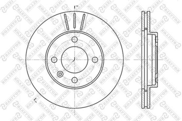 Диски Stellox передние 6020-4724V-SX
