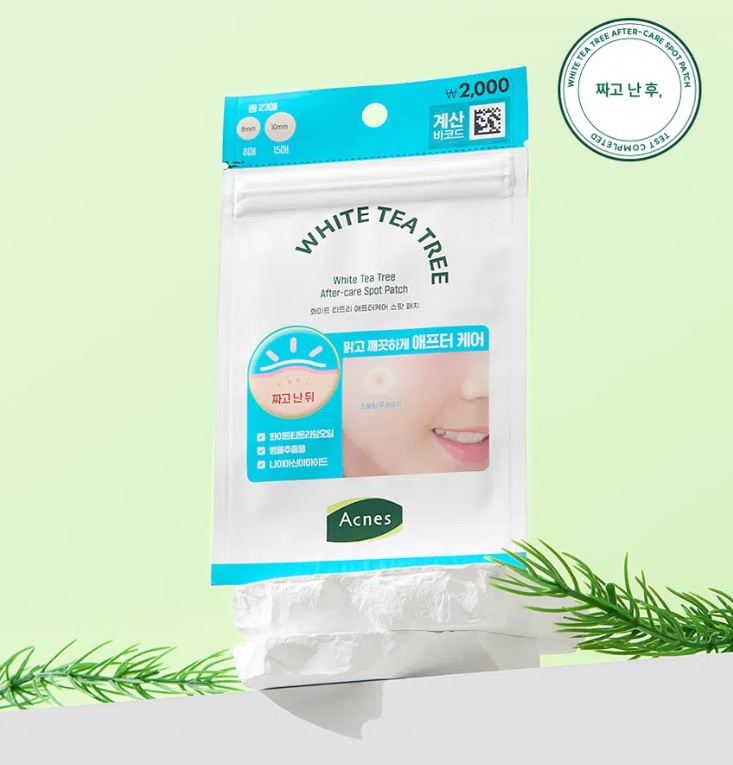 Патчи ACNES точечные White Tea Tree After-Care Spot Patch противовоспалительные 23 шт