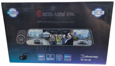 Видеорегистратор BOS-MINI K13L + Флешка черный