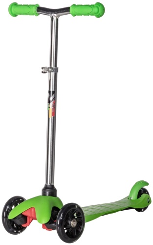Novatrack Самокат Novatrack Disco-kids Basic, колеса 120x76мм, зеленый зеленый