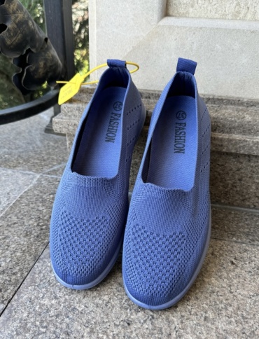 Слипоны Fashion синий