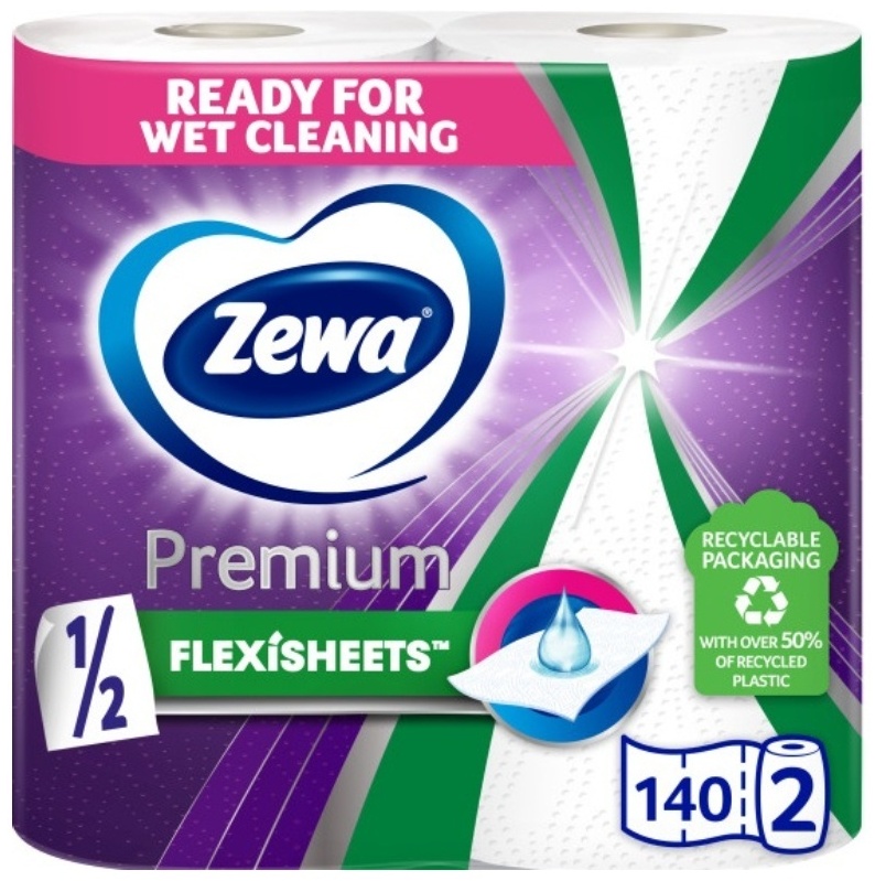 Бумажные полотенца Zewa Extra Long Halfsheet 2 шт