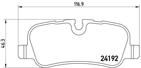 Колодки Brembo задние P44019