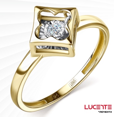 Lucente Бриллианты Якутии 01-13-5957-11-00_17 размер 17 вес 1.51 г золото, бриллиант
