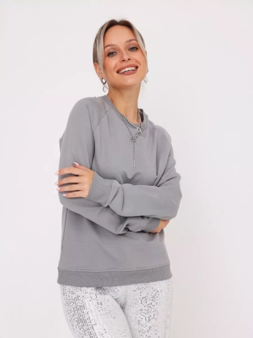 Свитшот CN Shop серый