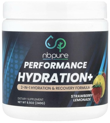 Посттренировочный комплекс NB Pure Performance Hydration+, клубничный лимонад, 240 г клубничный лимонад