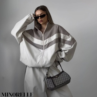 Спортивный костюм MINORELLE серый, белый