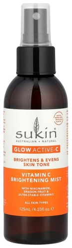 Sukin спрей Glow Active-C, осветляющий спрей с витамином C, для всех типов кожи, 125 мл 125 мл