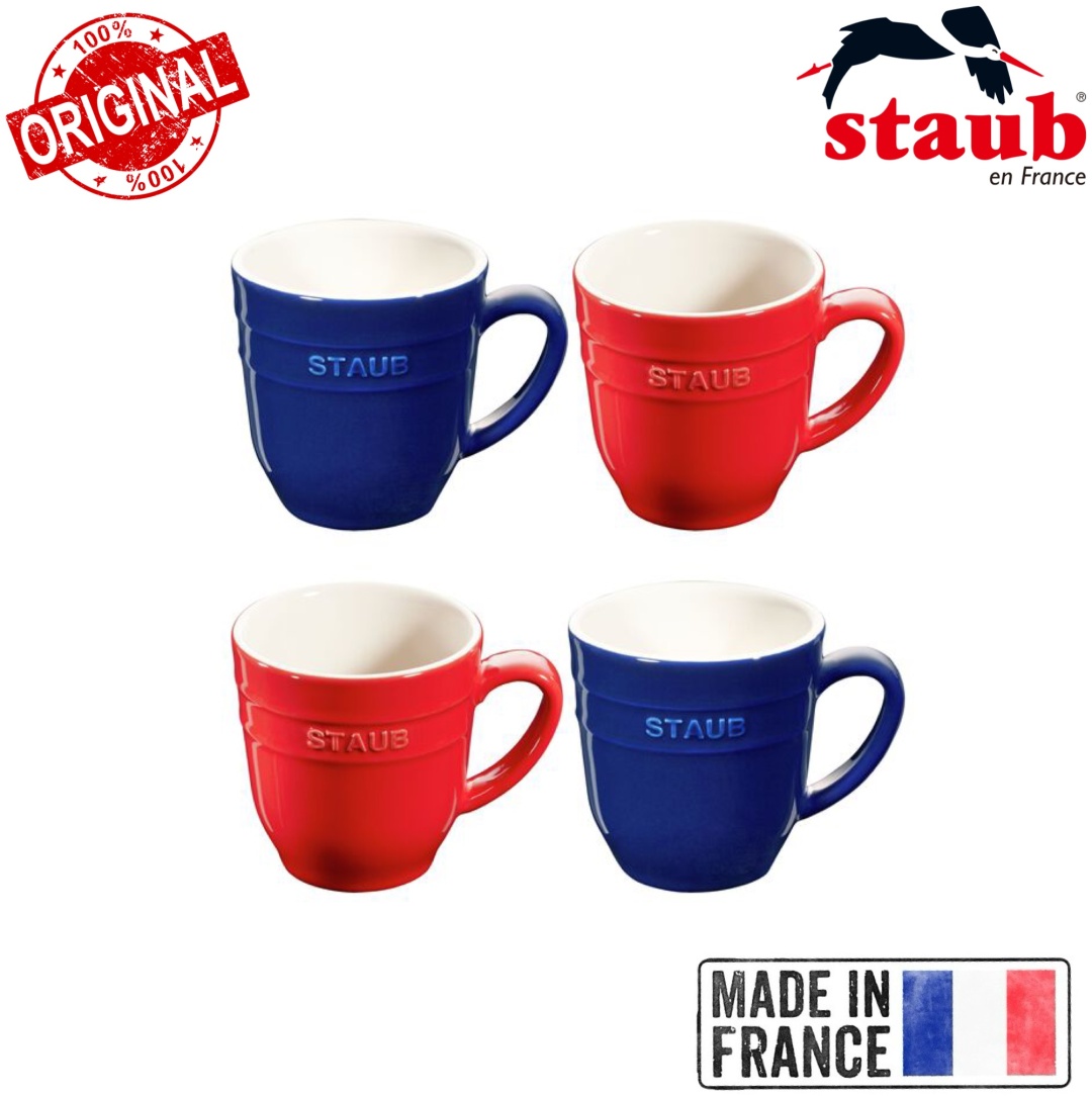 Набор кружек Staub «Ceramique Cherry Dark Blue», 350 мл, керамика, 4 шт.