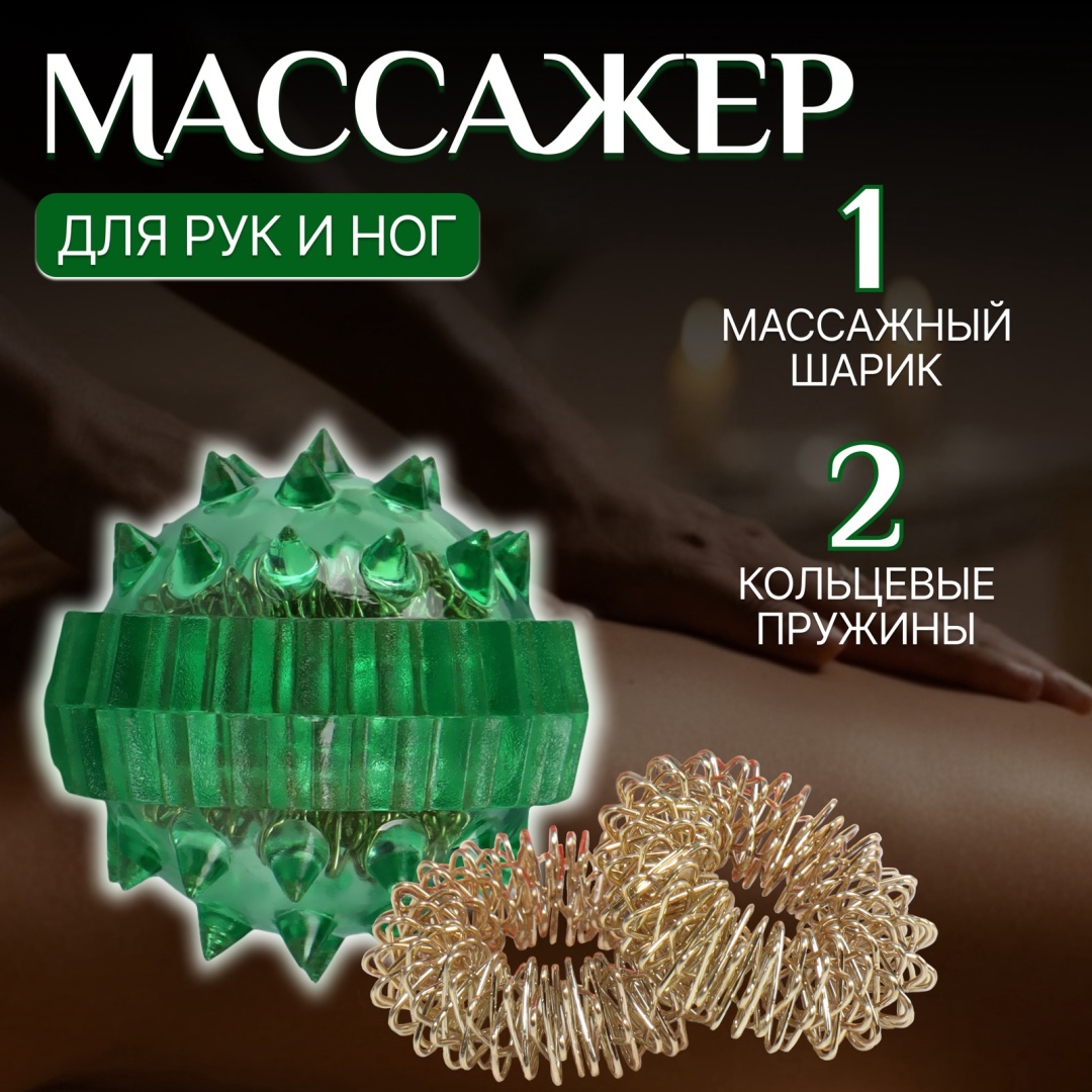 Массажер Onlitop Су-джок терапия мяч акупунктурный