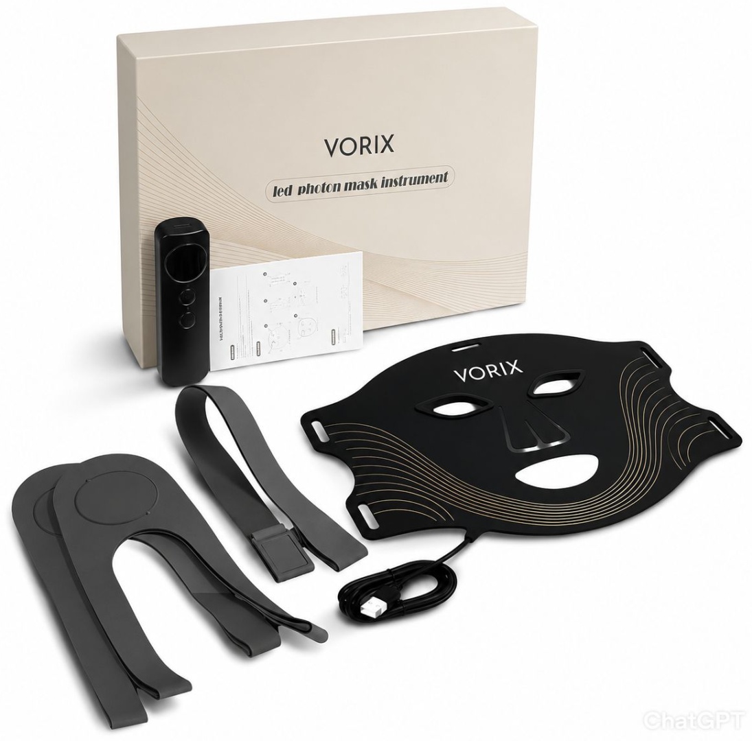 VORIX инфракрасная лампа, аппарат светодиодной LED терапии, светодиодная маска для лица