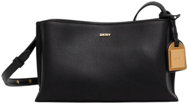 Поясная сумка DKNY натуральная кожа, полиуретан черный 4 л