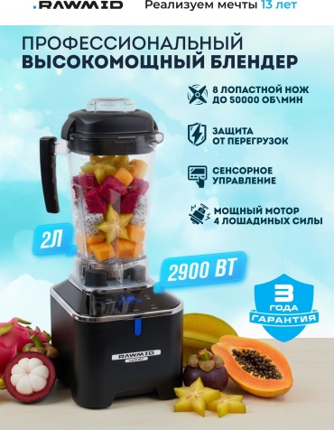 Блендер стационарный Rawmid Dream Luxury 2 BDL-09 черный