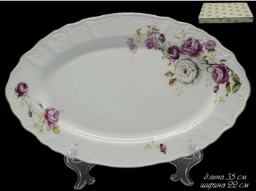 Блюдо Lenardi 35х22 см, фарфор, 1 шт
