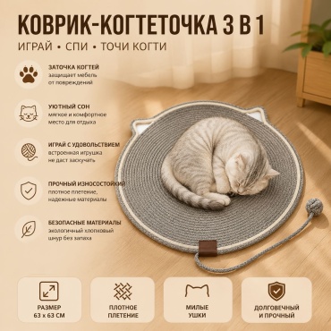 DAUBA игрушка-когтеточка 12376567 серый