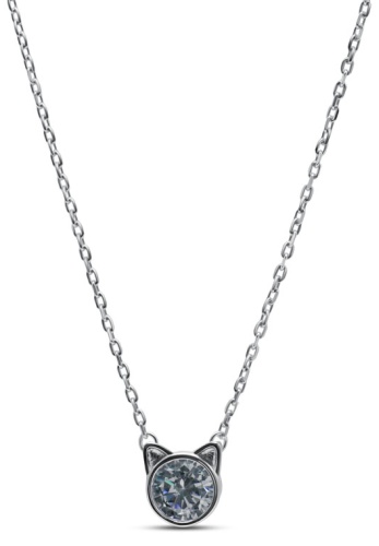 Колье Lucente Silver NEC-LU-925-17702-41 длина 41 см вес 2.58 г серебро, фианит