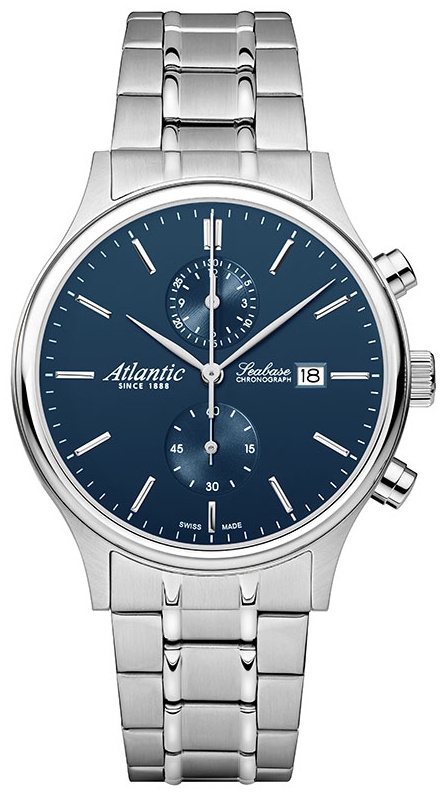 Кварцевые Atlantic 64457.41.51 нержавеющая сталь