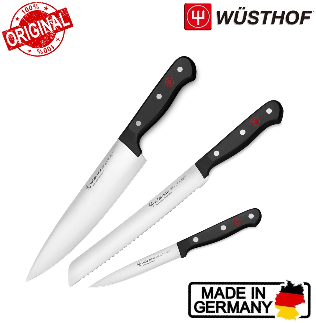 Набор ножей WUSTHOF Gourmet 3 Piece Knife Set 774297410, лезвие: углеродистая сталь 3 шт