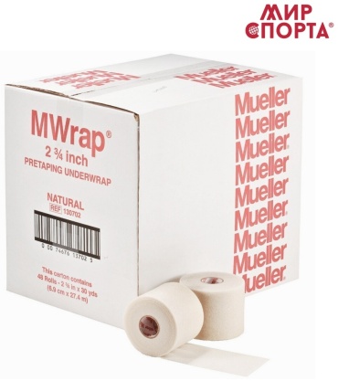 Mueller Wrap перед тейпированием 27.3 м белый
